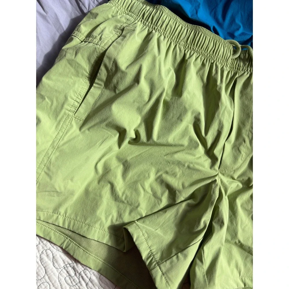 VRST Mens Everyday Short 3 Pack Bundle XL Blue Green Grey Relaxed Fit Mesh Lined - Picture 3 of 7